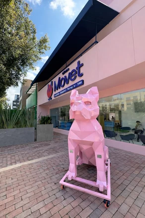 Fachada de una clínica de la red Movet en Bogotá